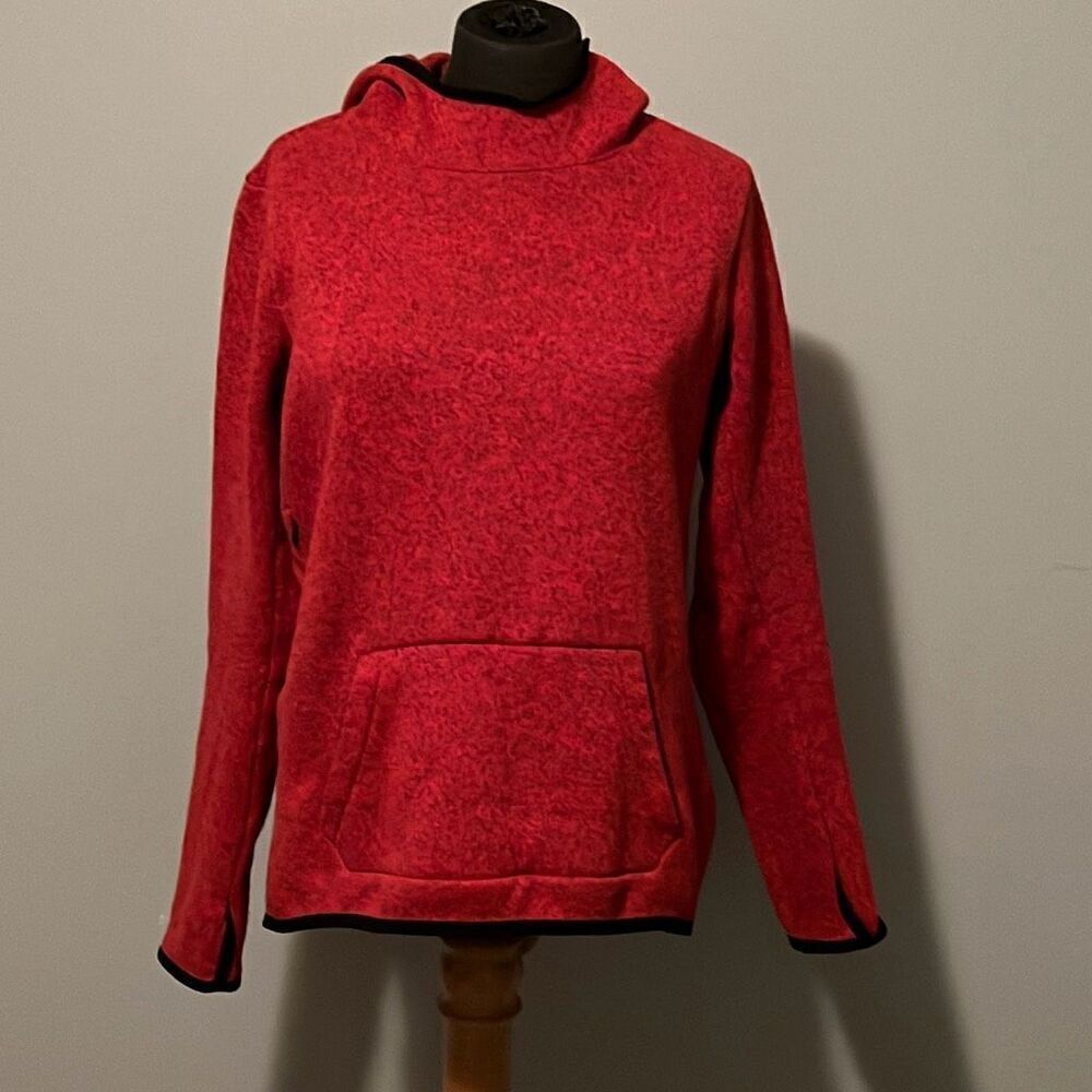 Nike Women's Heather Red Hypernatural Therma Fit Pullover Hoodie